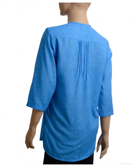 Casual Kurti-Blue Pleated 