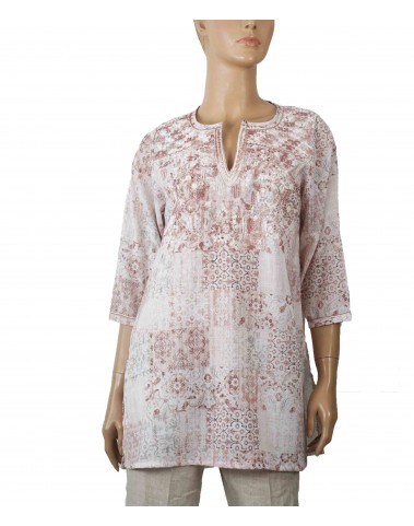 Casual Kurti - Beige Embroidery