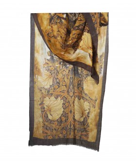 Printed Stole - Yellow Horse