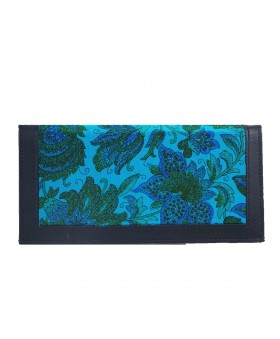 Silk Wallet - Blue Floral