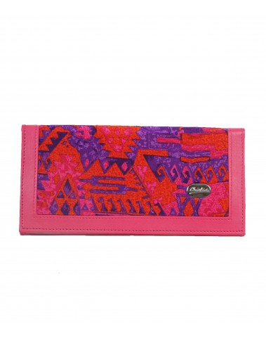 Silk Wallet - Pink Warli