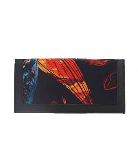 Silk Wallet - Black Paisley