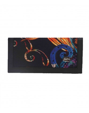 Silk Wallet - Black Paisley