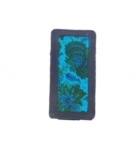 Silk Wallet Set - Blue Flowers