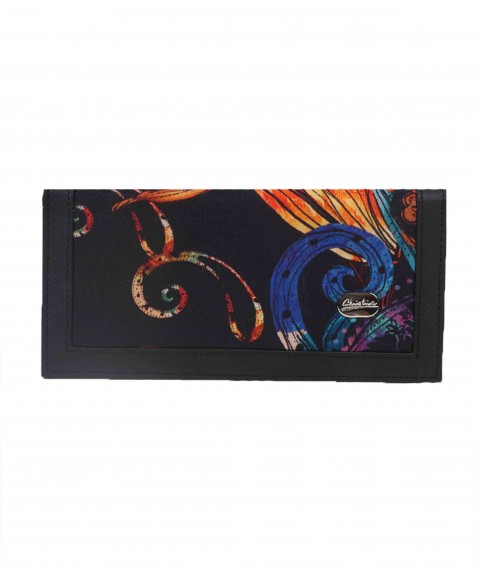 Silk Wallet Set - Black Paisley