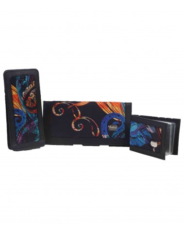 Silk Wallet Set - Black Paisley