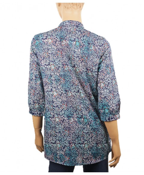 Casual Kurti - Blue Flowers