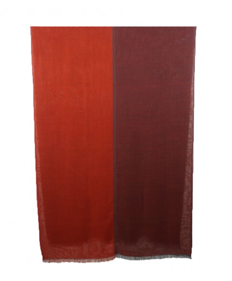 Marino Wool Stole - Shades of Red