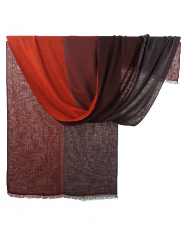 Marino Wool Stole - Shades of Red