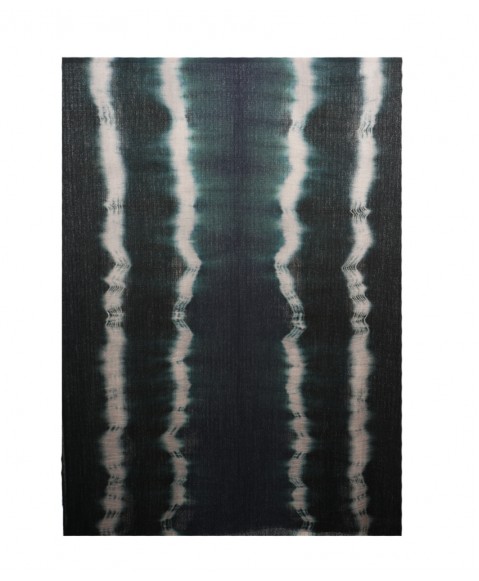 Tie and Dye Stole - Dark Green