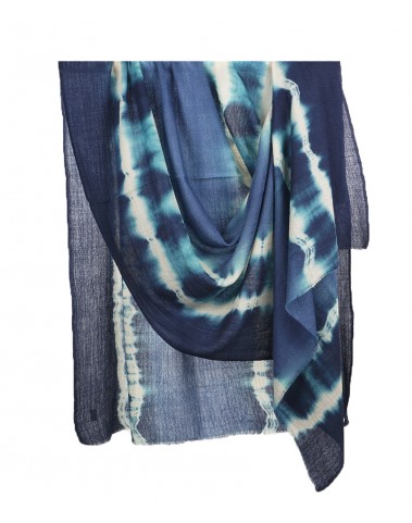 Tie and Dye Stole - Blue Wave