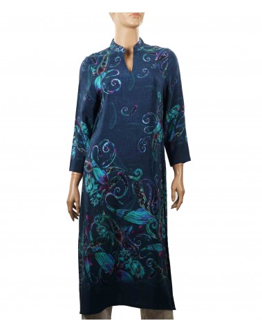 Tunic - Blue Big Paisley