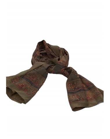 Crepe Silk Scarf - Floral Patchwork