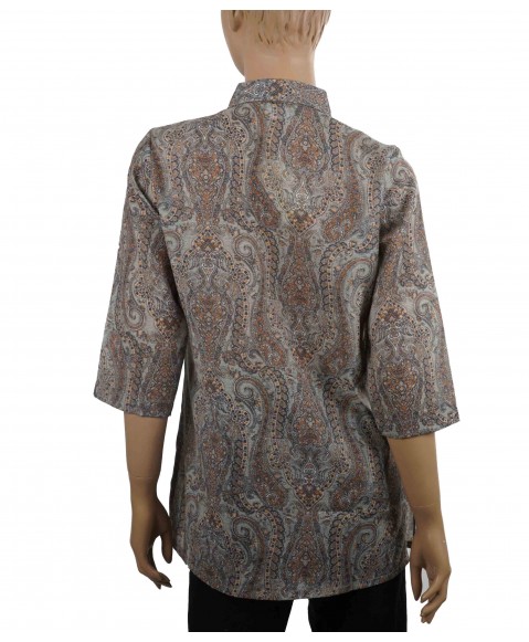 Casual Kurti - Paisley Yolk Pintuck