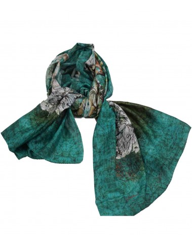 Cotton Scarf - Green Garden