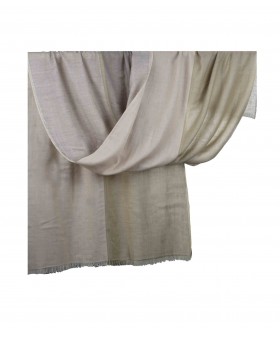 Marino Wool Stole - Khaki Hues
