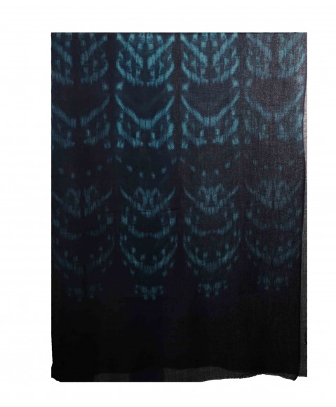 Tie and Dye Stole - Navy