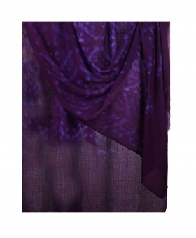 Tie and Dye Stole - Voilet