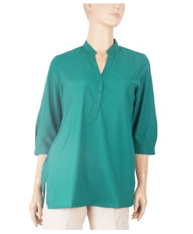 Casual Kurti - Plain Green