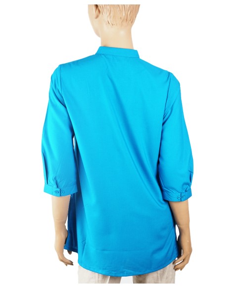 Casual Kurti - Plain Blue