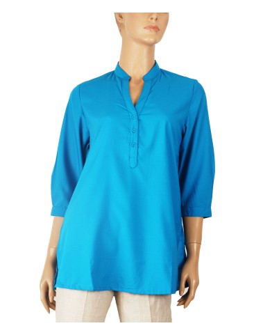 Casual Kurti - Plain Blue