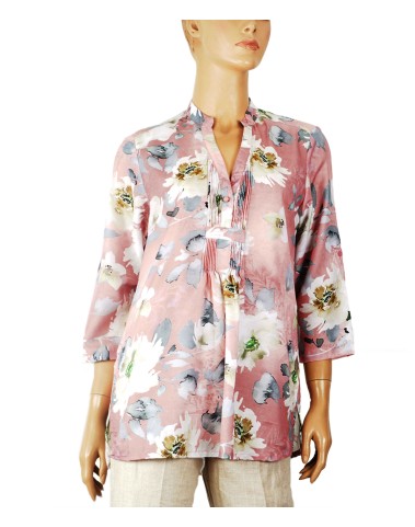 Casual Kurti - Grey Big Floral