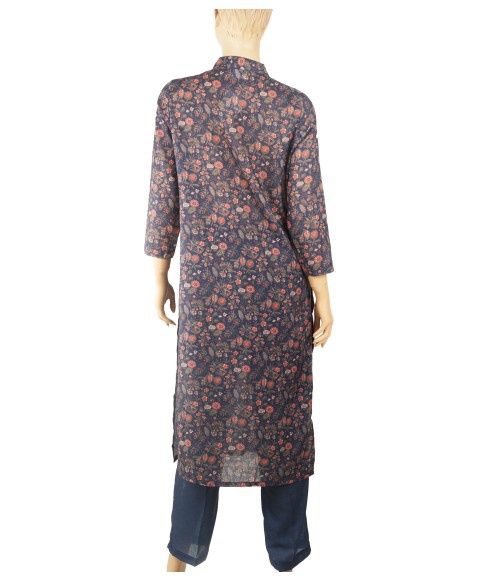 Kurti Set - Orange Little Flowers
