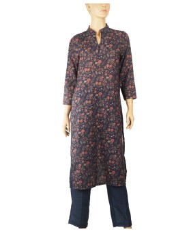 Kurti Set - Orange Little Flowers