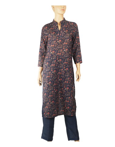 Kurti Set - Orange Little Flowers