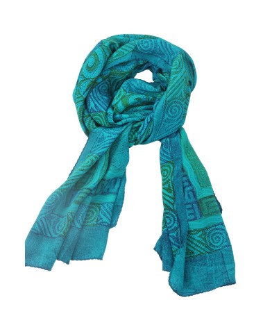 Crepe Silk Scarf - Two Big Paisley