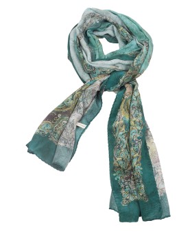 Crepe Silk Scarf - Abstract