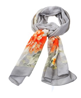 Crepe Silk Scarf - Pretty Floral