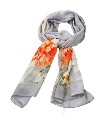 Crepe Silk Scarf - Pretty Floral