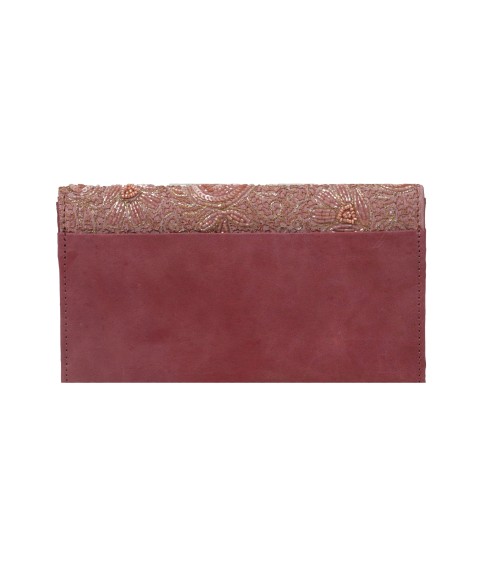 Ashika Wallet - Dusty Pink Embroidered 