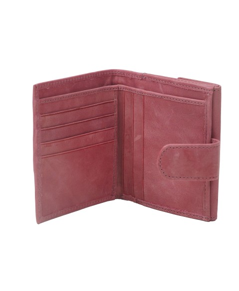 Folding Wallet - Dusty Pink Embroidered