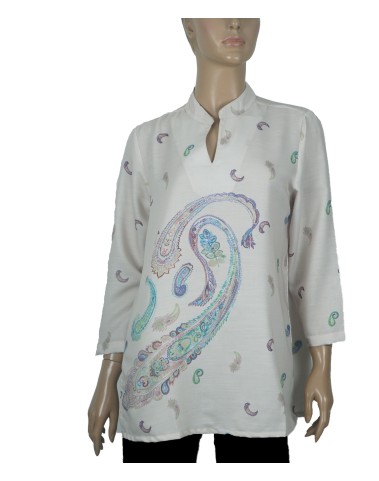 Casual Kurti - Beige Paisley