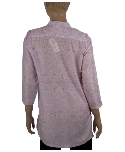 Casual Kurti - Pink Pintuck