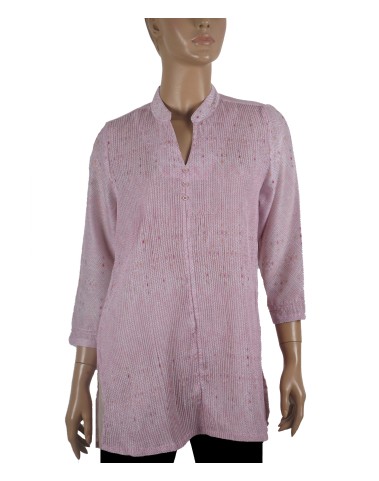 Casual Kurti - Pink Pintuck