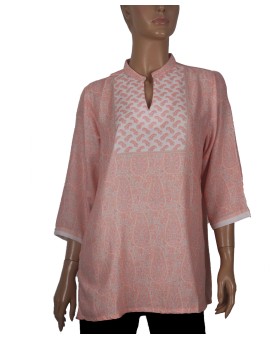 Casual Shirt - Peach Paisley
