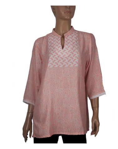 Casual Shirt - Peach Paisley