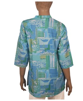 Casual Shirt - Blue Abstract