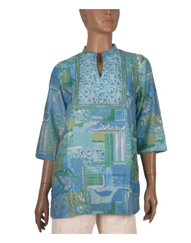 Casual Shirt - Blue Abstract