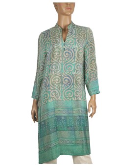 Tunic - Green Abstract