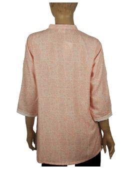 Casual Shirt - Peach Paisley