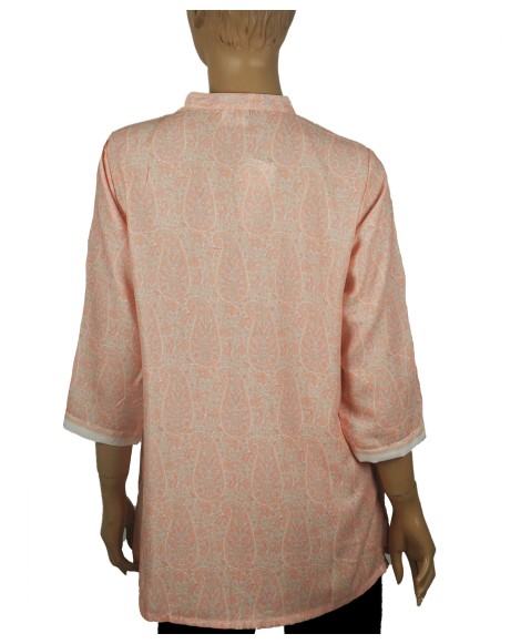 Casual Shirt - Peach Paisley