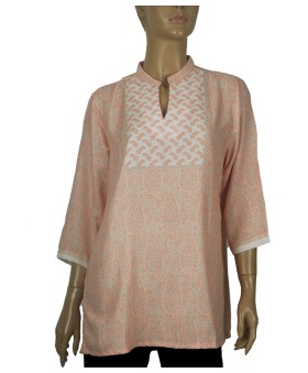 Casual Shirt - Peach Paisley