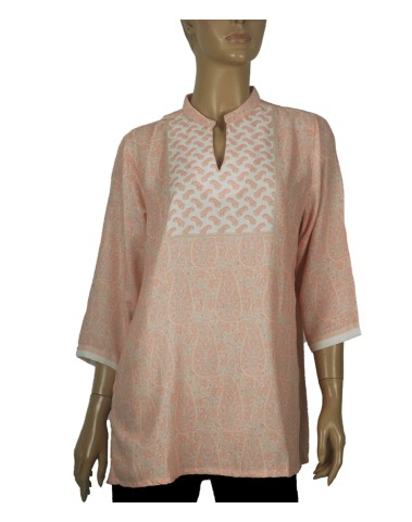 Casual Shirt - Peach Paisley