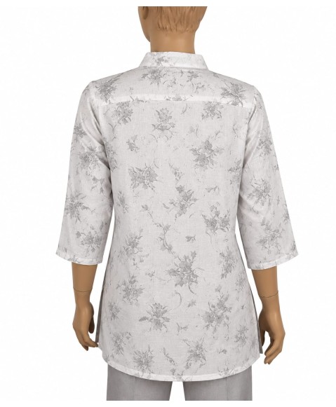 Casual Kurti - Silver Floral Heritage Casual Kurti - Silver Floral Heritage