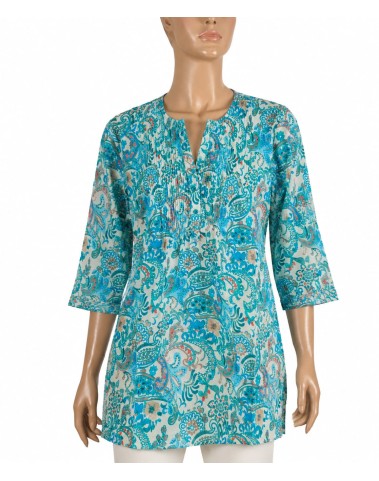 Casual Shirt - Persian Blue Garden