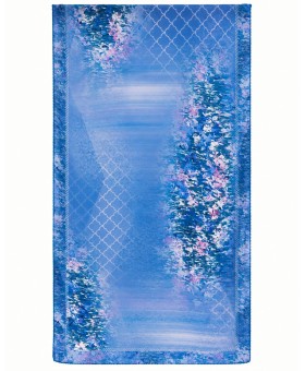 Crepe Silk  Scarf - Abstract Ocean